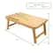 Mind Reader 21.2" Adjustable Bamboo Lap Desk Breakfast Table with Foldable Legs